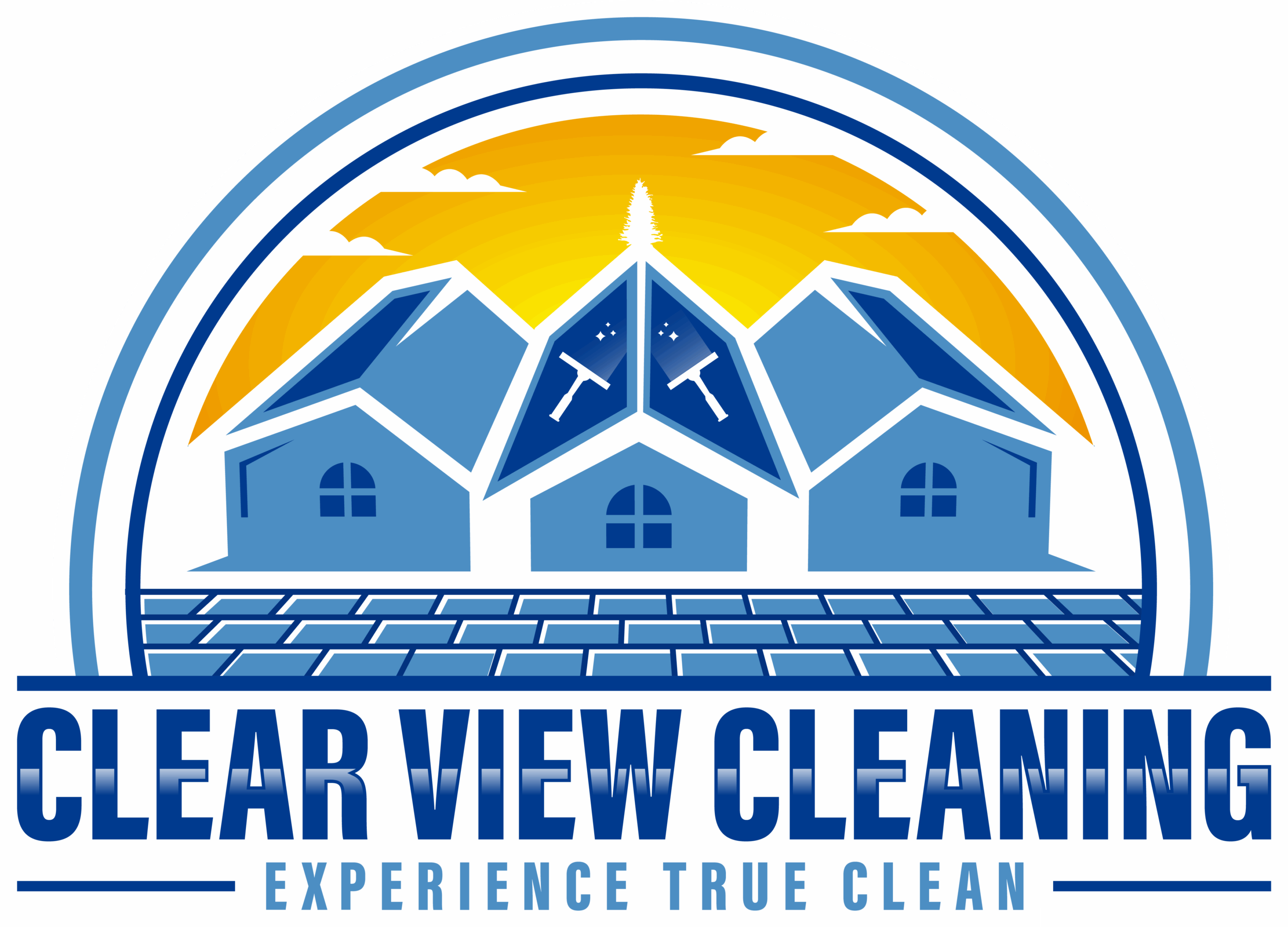 Clear View Cleaning North Bay exterior washing and window cleaning logo