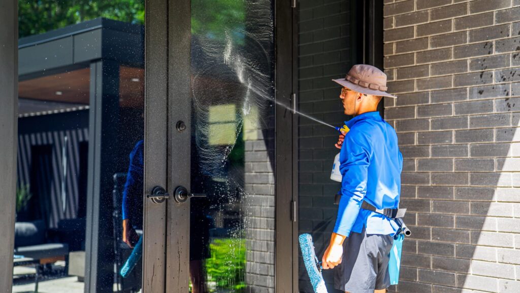 A visual grid showcasing different residential siding materials commonly found in North Bay, including vinyl, aluminum, cedar, and fiber cement, each being expertly cleaned with soft wash technology.
